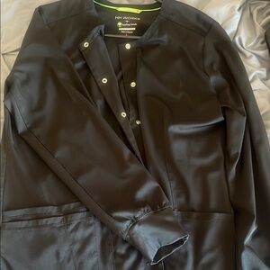 Healing Hands Black scrub jacket